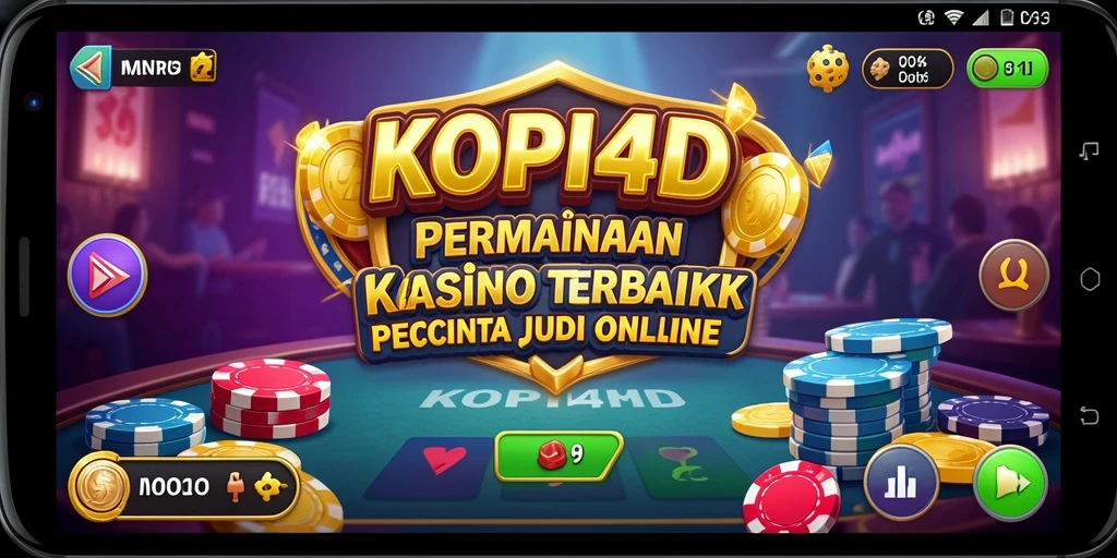 Tampilan utama KOPI4D menampilkan berbagai permainan Kasino yang menarik.