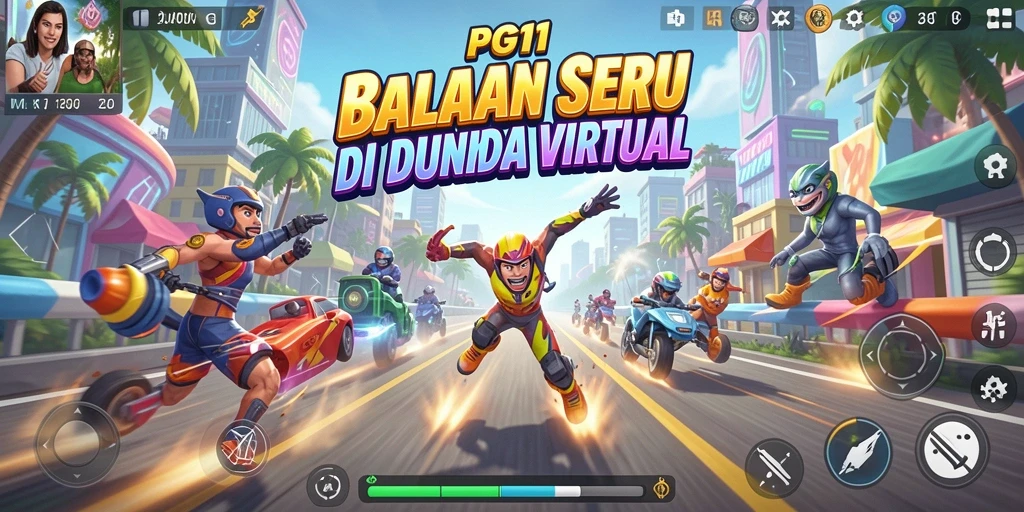 Gameplay PG11 menunjukkan balapan mendebarkan dan grafis yang memukau.