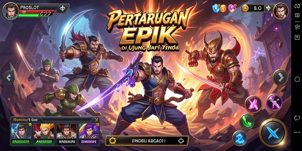 Tampilkan aksi pertarungan seru di PROSLOT dengan karakter unik.