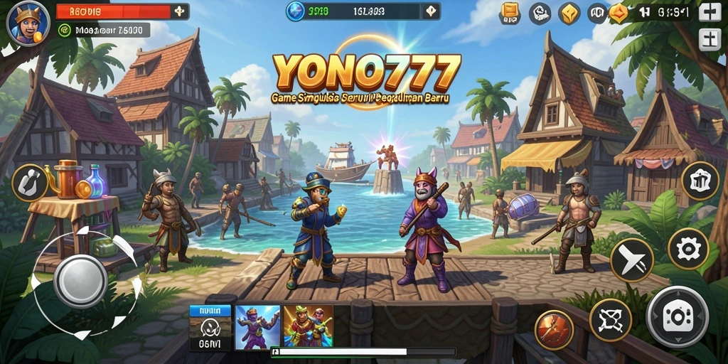 Screenshot gameplay YONO777 menampilkan suasana simulasi yang interaktif.